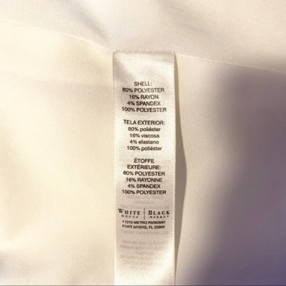 White House Black Market Cropped Peacoat Size 8P - Picture 5 of 8